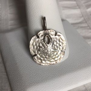 Sand Dollar Pendant, Sterling Silver